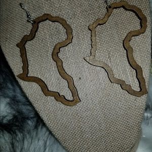 Wooden Style Earrings